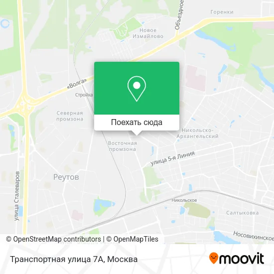 Карта Транспортная улица 7А