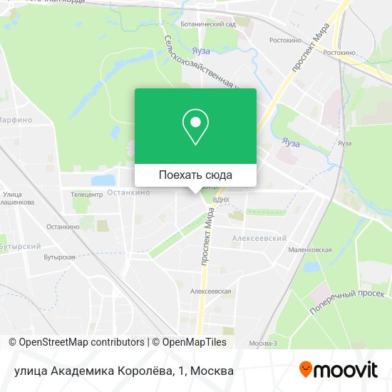 Карта улица Академика Королёва, 1