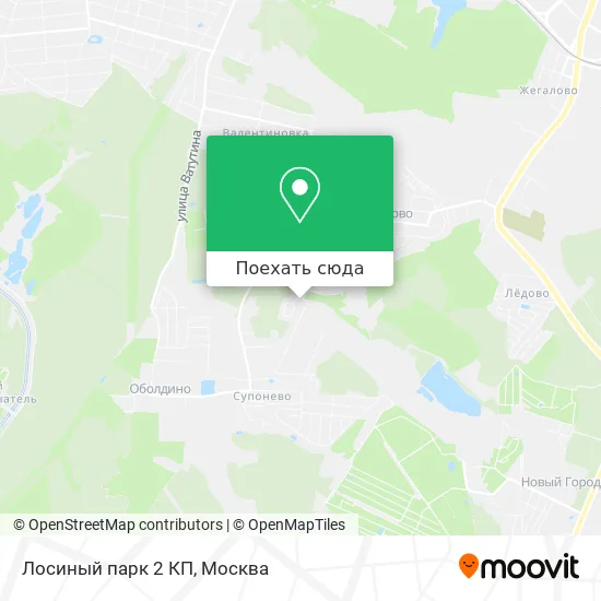 Карта Лосиный парк 2 КП
