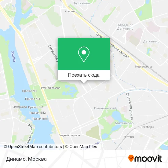 Карта Динамо