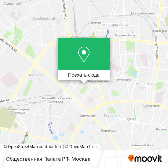 Карта Общественная Палата РФ