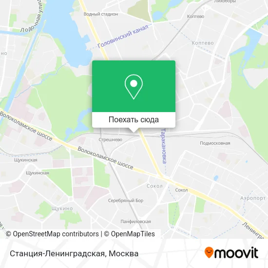 Карта Станция-Ленинградская