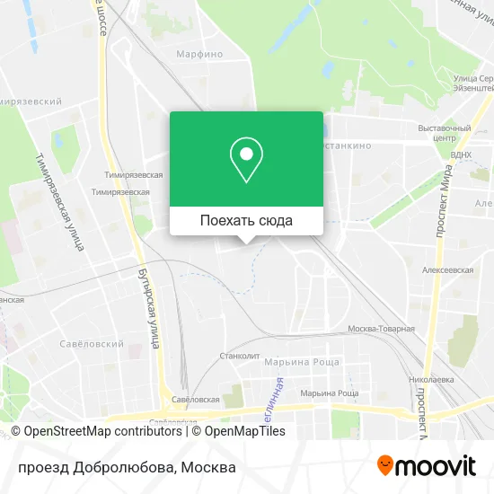 Карта проезд Добролюбова