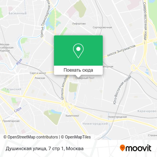 Карта Душинская улица, 7 стр 1