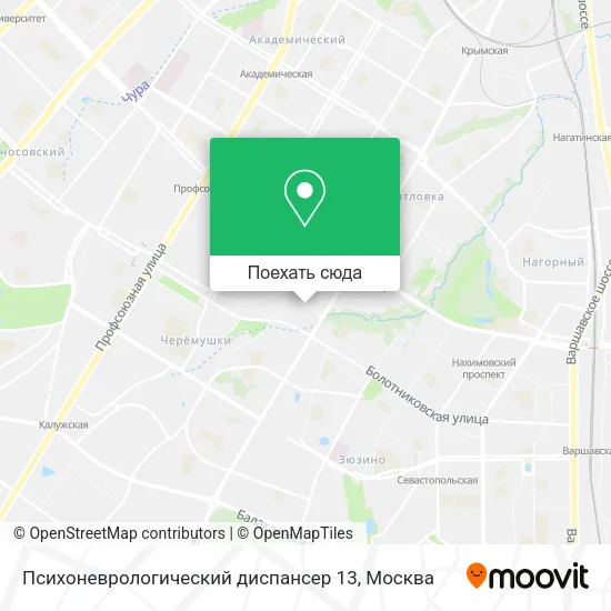 Карта Психоневрологический диспансер 13