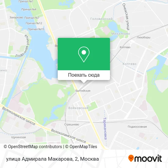 Карта улица Адмирала Макарова, 2