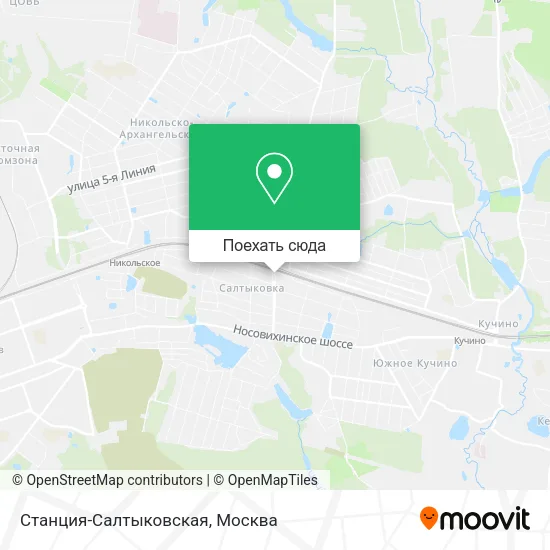 Карта Станция-Салтыковская