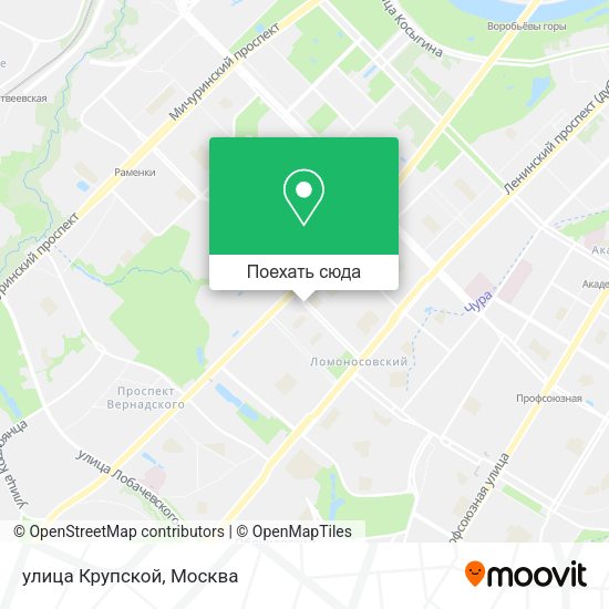Карта улица Крупской
