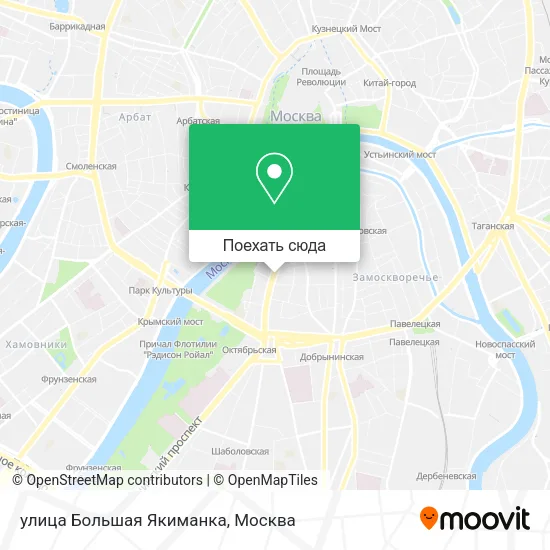 Карта улица Большая Якиманка