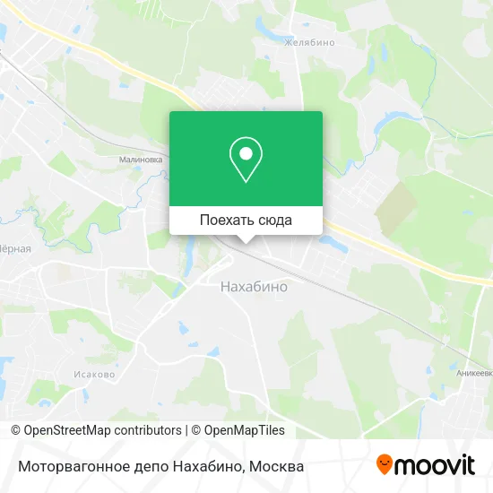 Карта Моторвагонное депо Нахабино