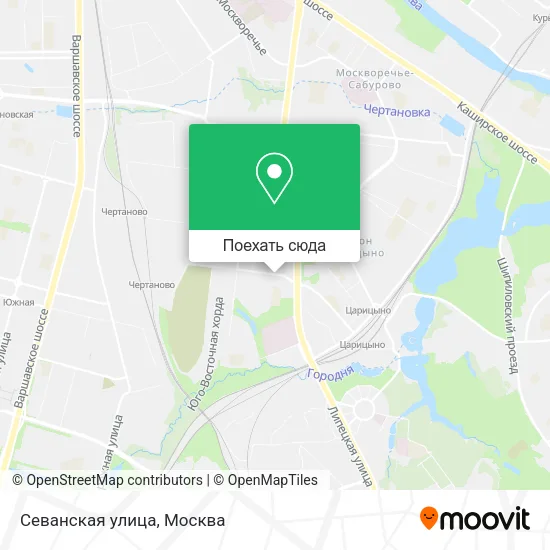 Карта Севанская улица