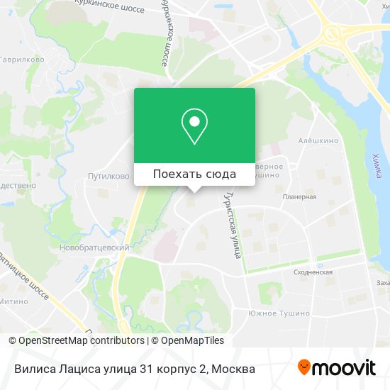 Карта Вилиса Лациса улица 31 корпус 2