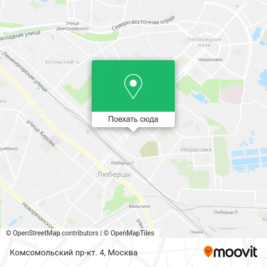 Карта Комсомольский пр-кт. 4