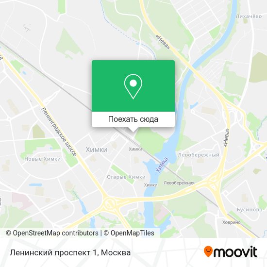 Карта Ленинский проспект 1