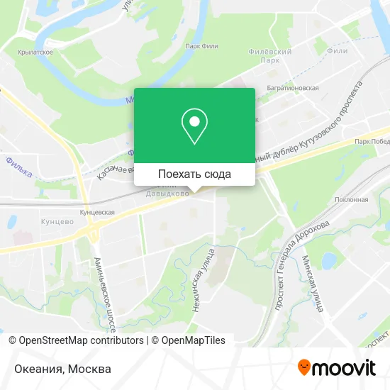 Карта Океания