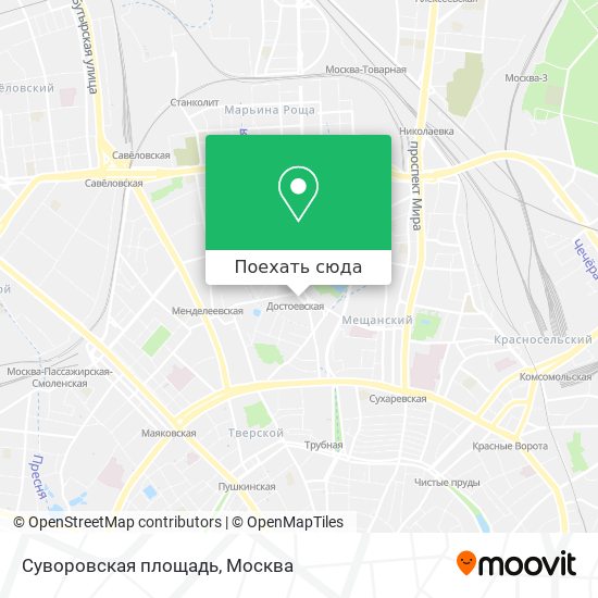 Карта Суворовская площадь