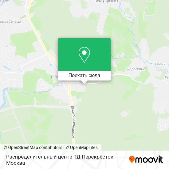 Карта Распределительный центр ТД Перекрёсток