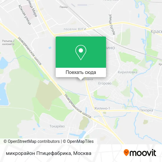 Карта микрорайон Птицефабрика