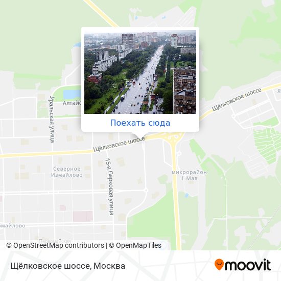 Карта Щёлковское шоссе