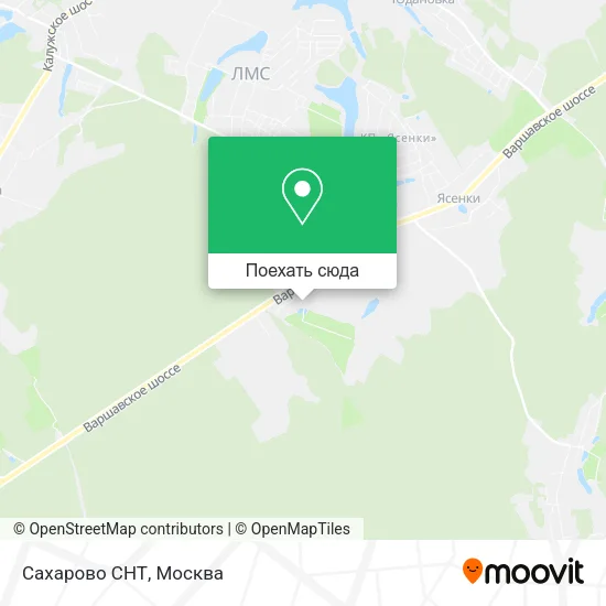 Карта Сахарово СНТ