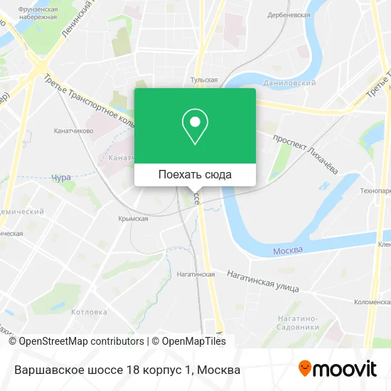 Карта Варшавское шоссе 18 корпус 1