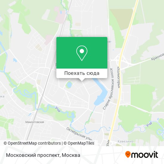 Карта Московский проспект