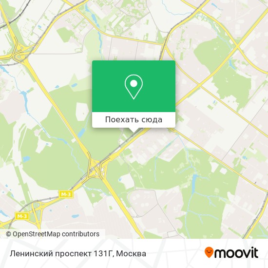 Карта Ленинский проспект 131Г