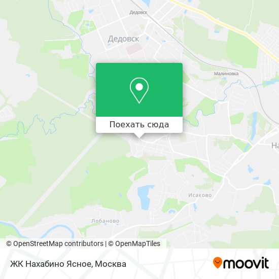 Карта ЖК Нахабино Ясное
