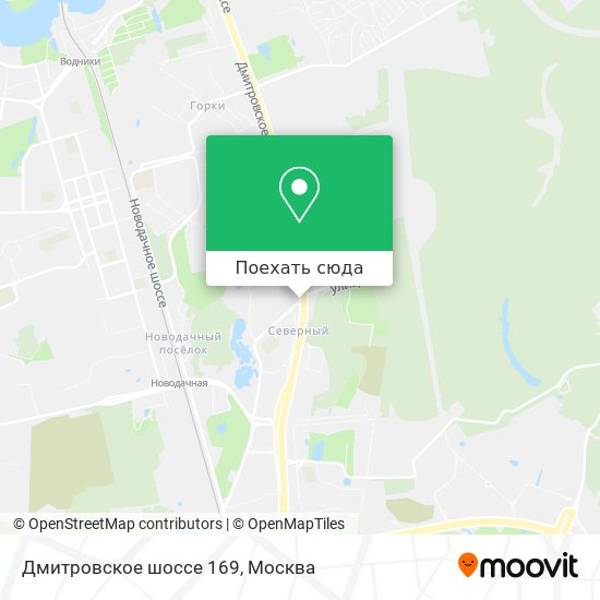 Карта Дмитровское шоссе 169