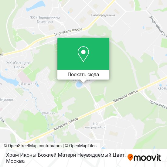 Карта Храм Иконы Божией Матери Неувядаемый Цвет