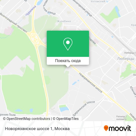 Карта Новорязанское шоссе 1