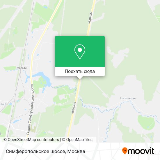 Карта Симферопольское шоссе