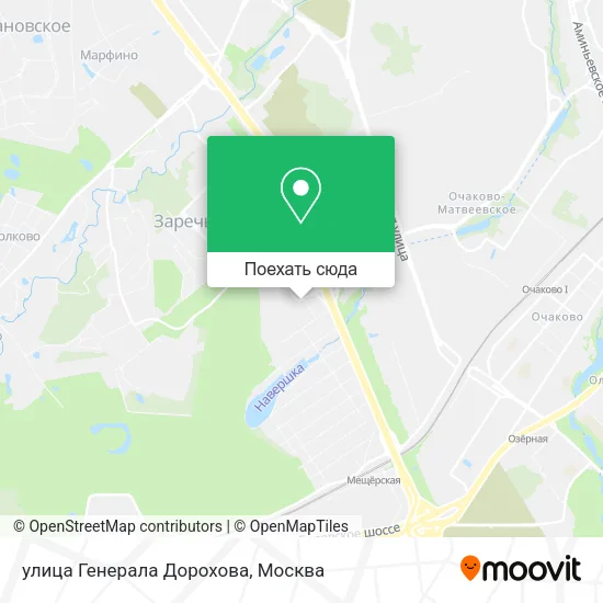 Карта улица Генерала Дорохова