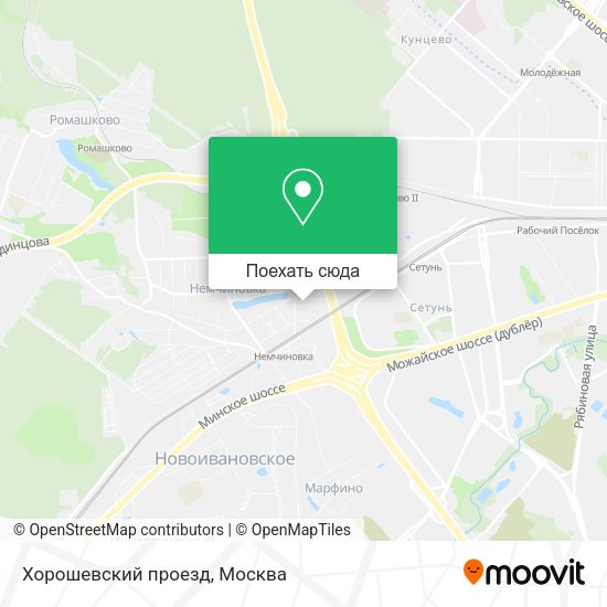 Карта Хорошевский проезд