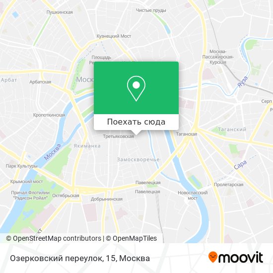 Карта Озерковский переулок, 15