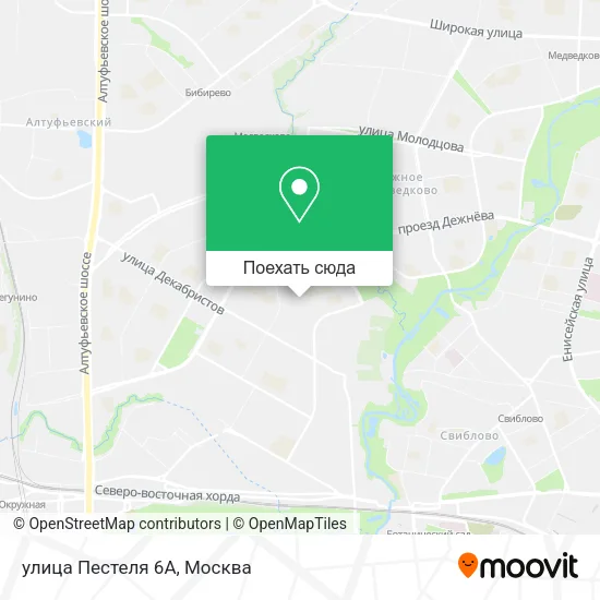 Карта улица Пестеля 6А