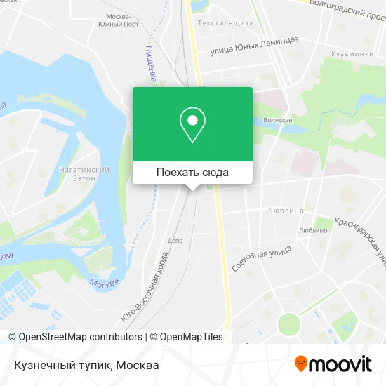 Карта Кузнечный тупик