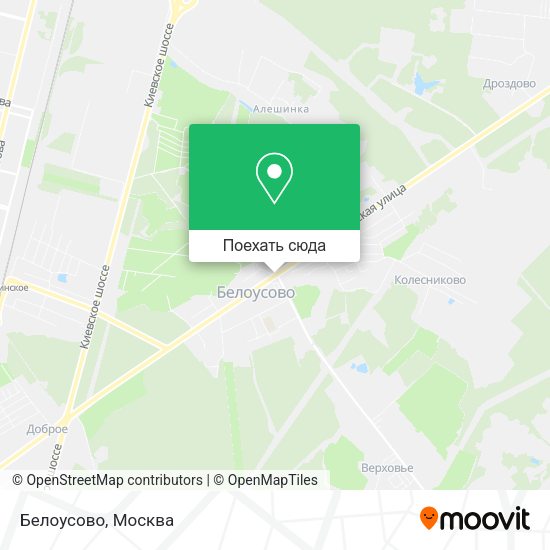 Карта Белоусово