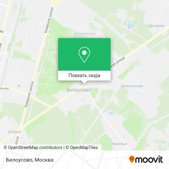 Карта Белоусово