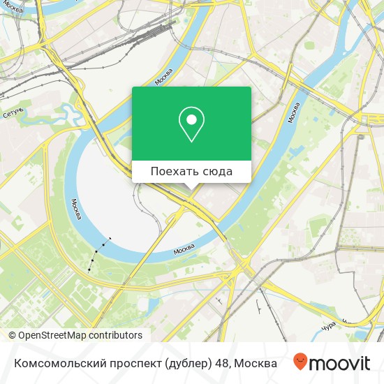Карта Комсомольский проспект (дублер) 48