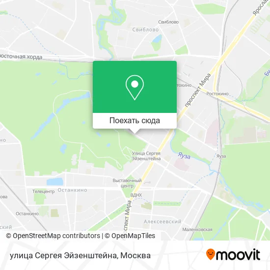 Карта улица Сергея Эйзенштейна