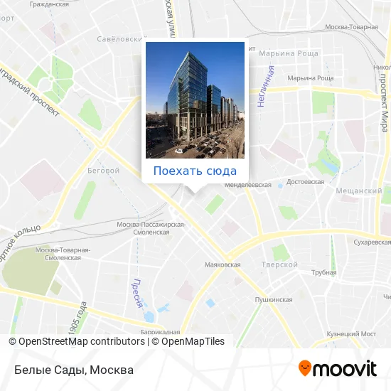 Карта Белые Сады
