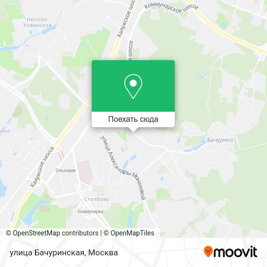 Карта улица Бачуринская