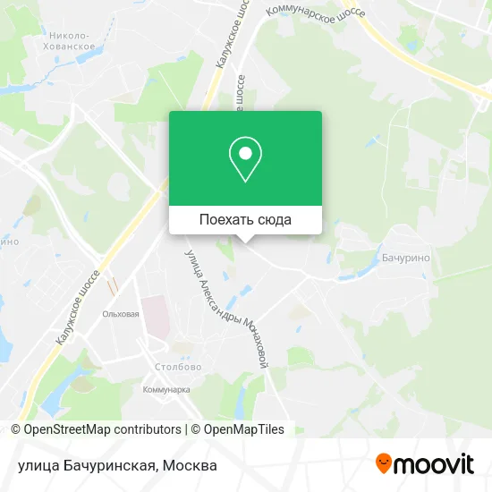 Карта улица Бачуринская