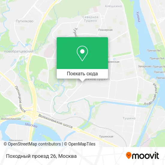 Карта Походный проезд 26