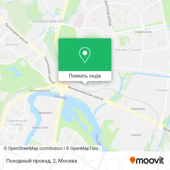 Карта Походный проезд, 2