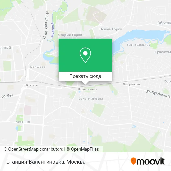 Карта Станция-Валентиновка