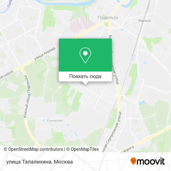 Карта улица Талалихина