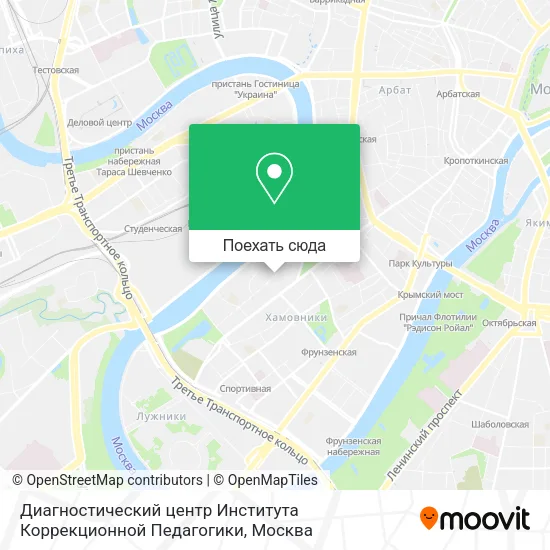 Карта Диагностический центр Института Коррекционной Педагогики