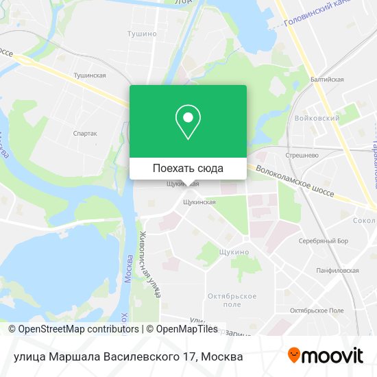 Карта улица Маршала Василевского 17